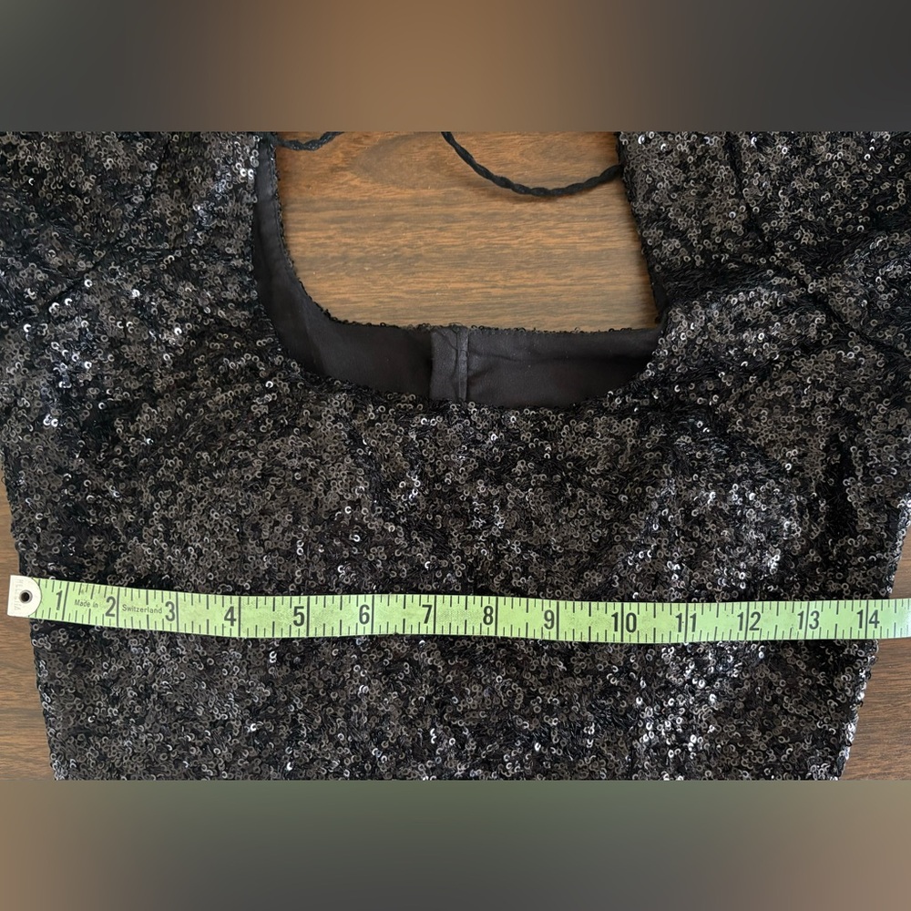 Black Sequin Lehenga - Picture 9 of 14